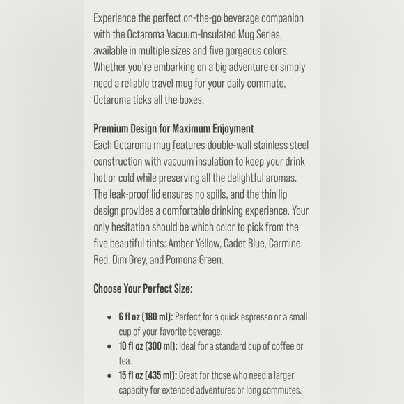 Lot of 2 6 oz Wacaco Octaroma Espresso Latte Cortado Coffee Tumblers Blue & Gray - Picture 9 of 10